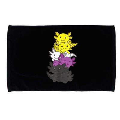 Nonbinary Flag Non Binary Pride LGBTQ Axolotl Microfiber Hand Towel