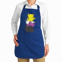 Nonbinary Flag Non Binary Pride LGBTQ Axolotl Apron