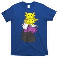 Nonbinary Flag Non Binary Pride LGBTQ Axolotl T-Shirt