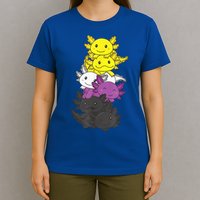 Nonbinary Flag Non Binary Pride LGBTQ Axolotl T-Shirt