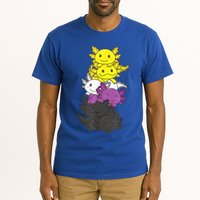 Nonbinary Flag Non Binary Pride LGBTQ Axolotl Tall T-Shirt