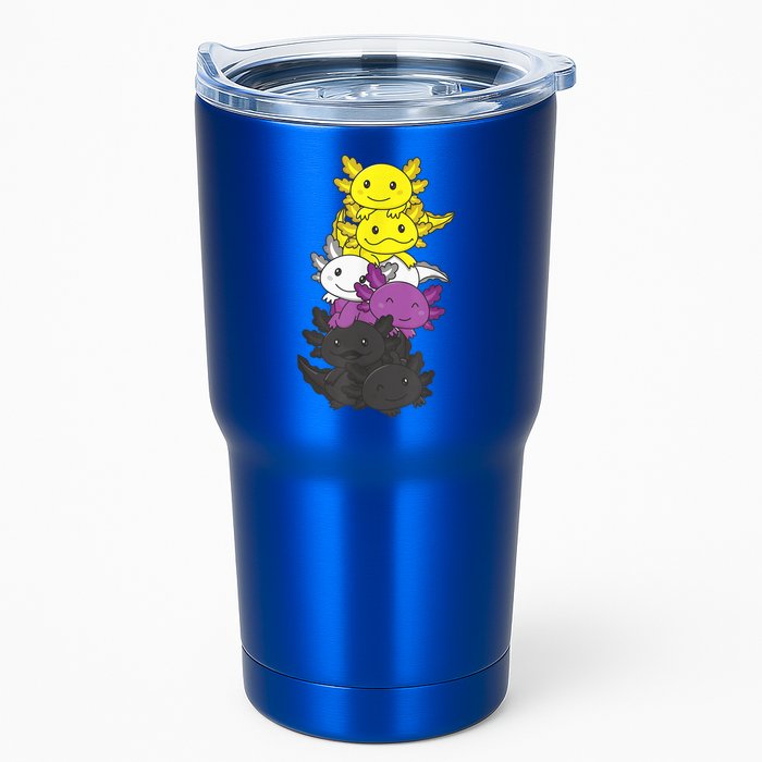 Nonbinary Flag Non Binary Pride LGBTQ Axolotl Tumbler