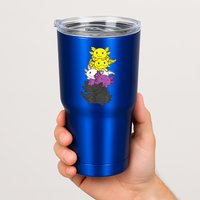 Nonbinary Flag Non Binary Pride LGBTQ Axolotl Tumbler