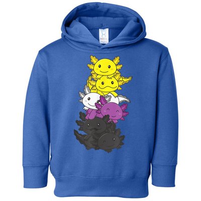Nonbinary Flag Non Binary Pride LGBTQ Axolotl Toddler Hoodie