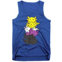 Nonbinary Flag Non Binary Pride LGBTQ Axolotl Tank Top