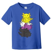 Nonbinary Flag Non Binary Pride LGBTQ Axolotl Toddler T-Shirt