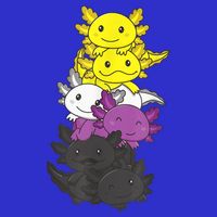 Nonbinary Flag Non Binary Pride LGBTQ Axolotl Toddler T-Shirt