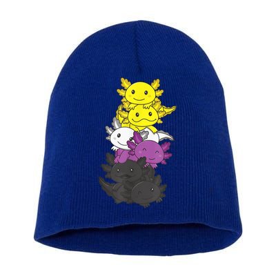 Nonbinary Flag Non Binary Pride LGBTQ Axolotl Short Acrylic Beanie