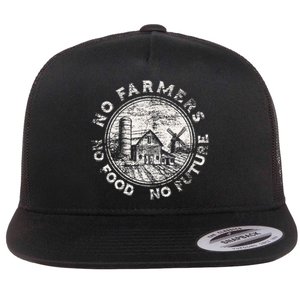 No Farmers No Food No Future Flat Bill Trucker Hat