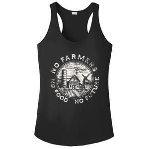 No Farmers No Food No Future Ladies PosiCharge Competitor Racerback Tank