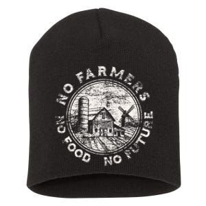 No Farmers No Food No Future Short Acrylic Beanie