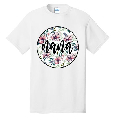 Nana Floral Nana Flowers Vintage Tall T-Shirt