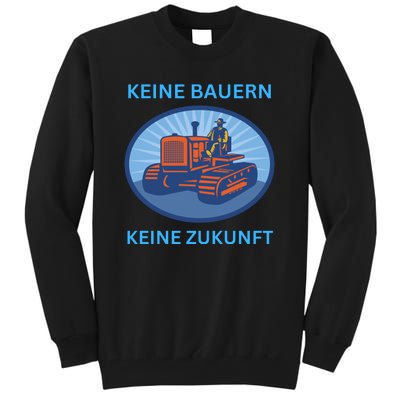 No Farmers No Future German Protest Tall Sweatshirt