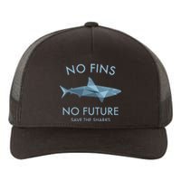 No Fins No Future protect the sharks Scuba Shark Safe Sharks Yupoong Adult 5-Panel Trucker Hat