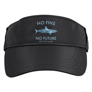 No Fins No Future protect the sharks Scuba Shark Safe Sharks Adult Drive Performance Visor