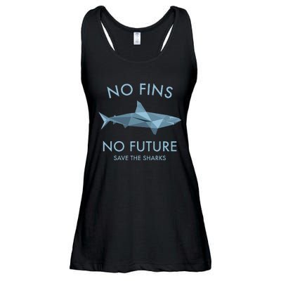 No Fins No Future protect the sharks Scuba Shark Safe Sharks Ladies Essential Flowy Tank