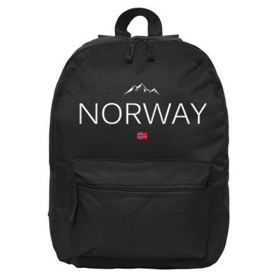 Norway Flag 16 in Basic Backpack