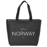 Norway Flag Zip Tote Bag