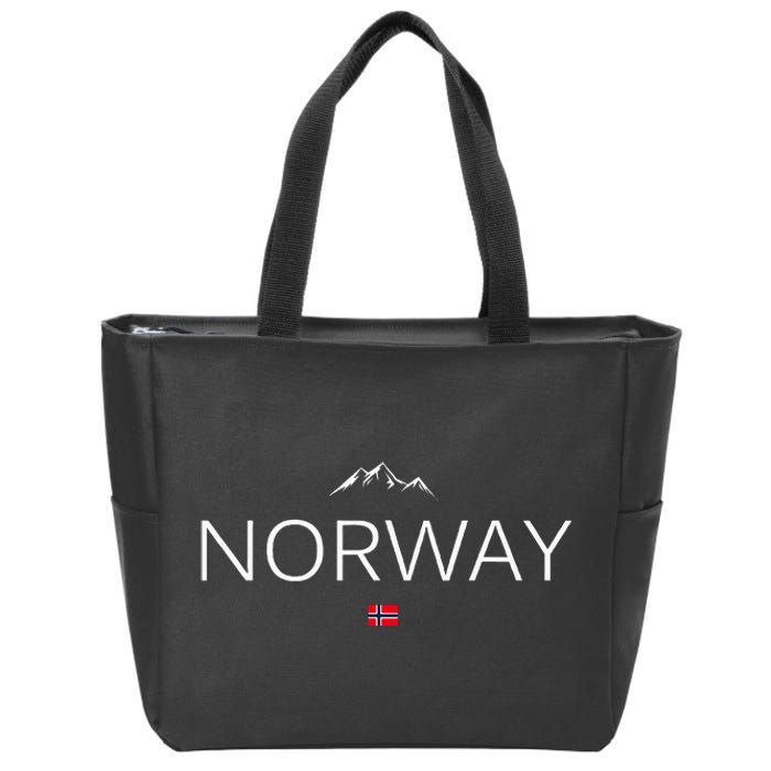 Norway Flag Zip Tote Bag