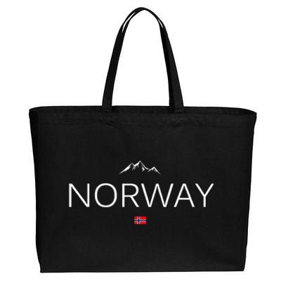 Norway Flag Cotton Canvas Jumbo Tote