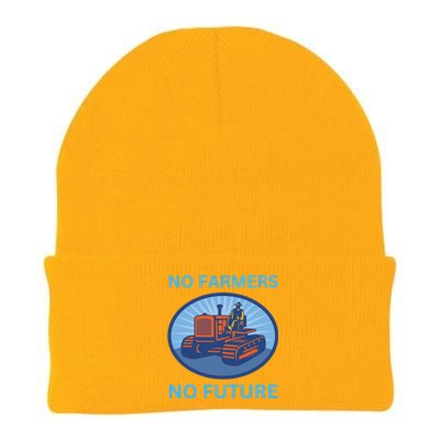 No Farmers No Future German Protest Knit Cap Winter Beanie