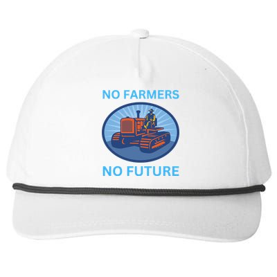 No Farmers No Future German Protest Snapback Five-Panel Rope Hat