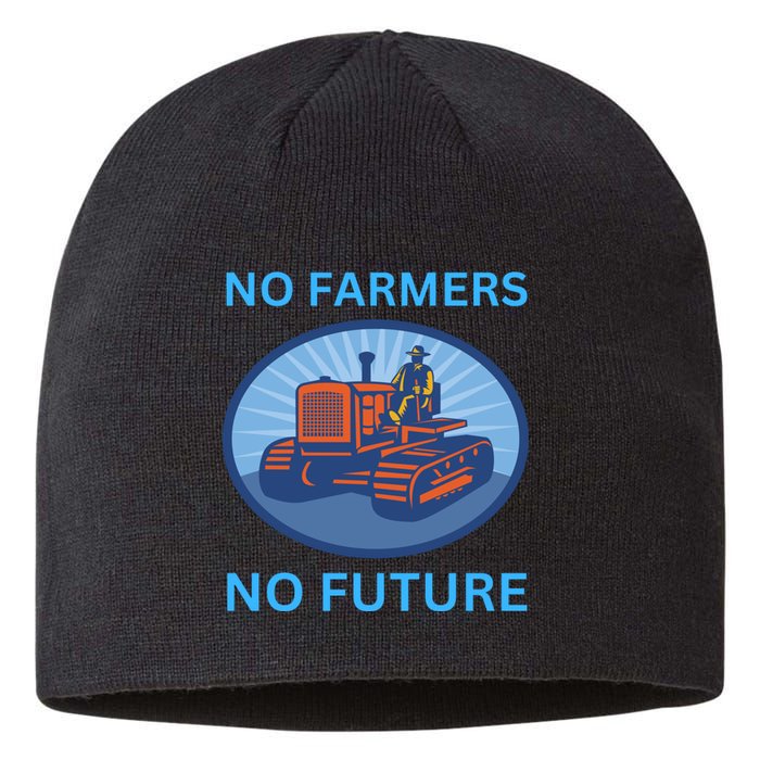 No Farmers No Future German Protest Sustainable Beanie