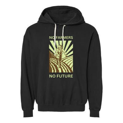 No Farmers No Future German Protest Garment-Dyed Fleece Hoodie