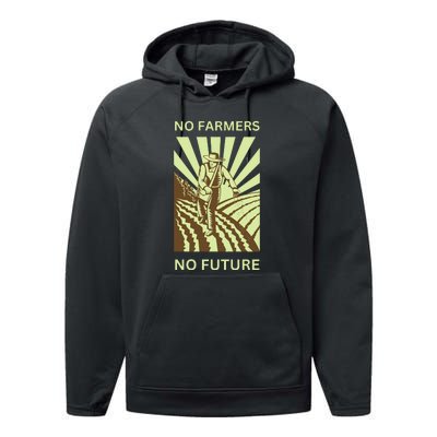 No Farmers No Future German Protest Performance Fleece Hoodie