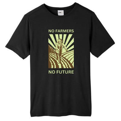 No Farmers No Future German Protest Tall Fusion ChromaSoft Performance T-Shirt