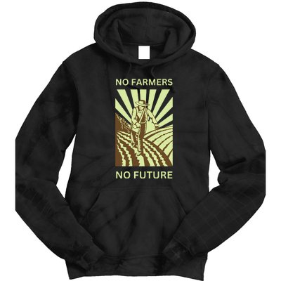 No Farmers No Future German Protest Tie Dye Hoodie