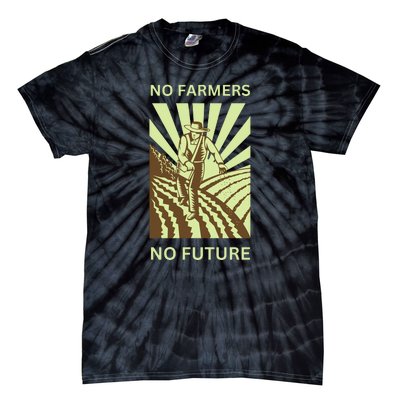 No Farmers No Future German Protest Tie-Dye T-Shirt