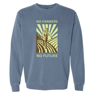 No Farmers No Future German Protest Garment-Dyed Sweatshirt