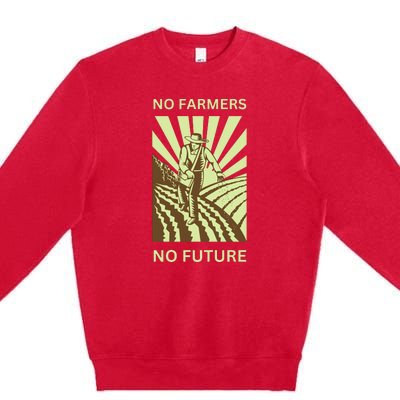 No Farmers No Future German Protest Premium Crewneck Sweatshirt