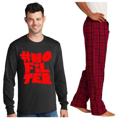 No Filter Long Sleeve Pajama Set