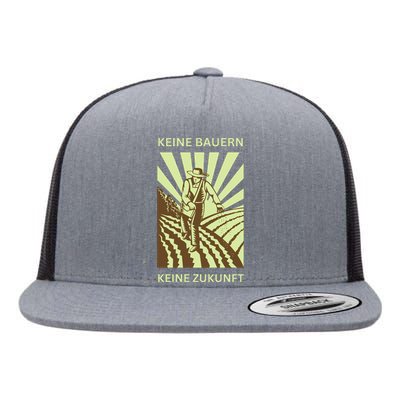 No Farmers No Future German Protest Flat Bill Trucker Hat