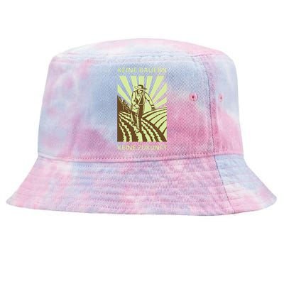 No Farmers No Future German Protest Tie-Dyed Bucket Hat