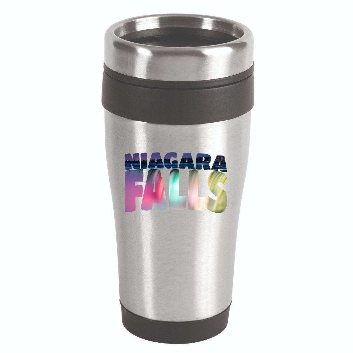 Niagara Falls Night Gift Canada Usa Typography Souvenir 16oz Travel Tumbler