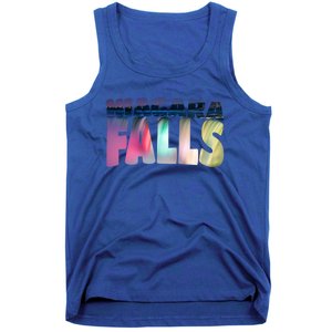 Niagara Falls Night Gift Canada Usa Typography Souvenir Tank Top