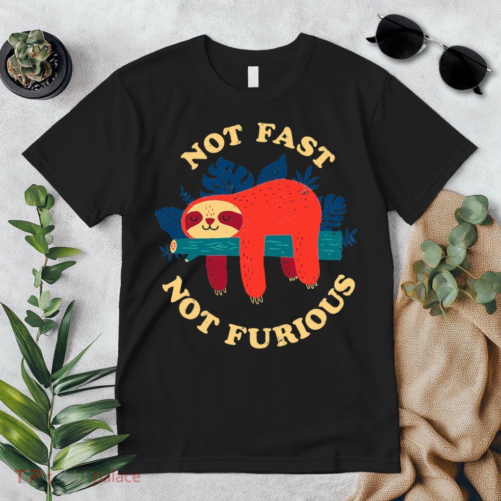 Not Fast Not Furious Dinomike Design Premium T-Shirt