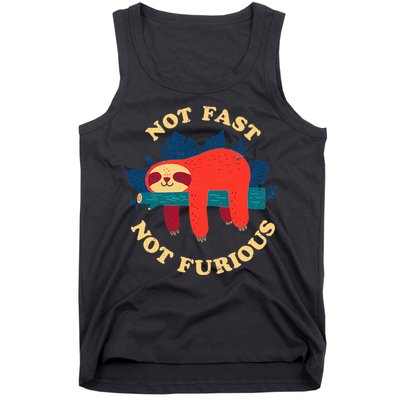 Not Fast Not Furious Dinomike Design Tank Top