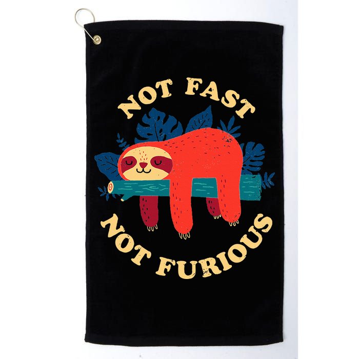 Not Fast Not Furious Dinomike Design Golf Towel
