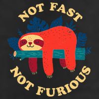 Not Fast Not Furious Dinomike Design Golf Towel