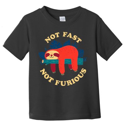Not Fast Not Furious Dinomike Design Toddler T-Shirt