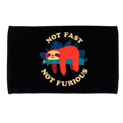 Not Fast Not Furious Dinomike Design Microfiber Hand Towel