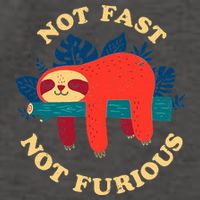 Not Fast Not Furious Dinomike Design Vector Backpack