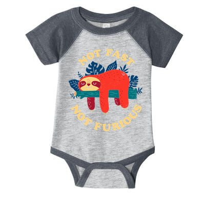 Not Fast Not Furious Dinomike Design Infant Baby Jersey Bodysuit