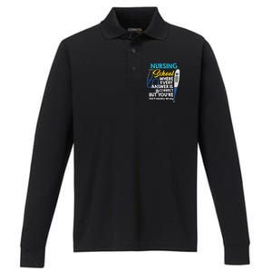 Nursing Future Nurse Nursing Student Nursing School Gift Performance Long Sleeve Polo