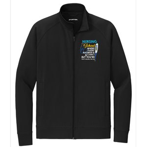 Nursing Future Nurse Nursing Student Nursing School Gift Stretch Full-Zip Cadet Jacket