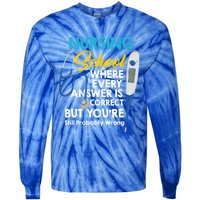 Nursing Future Nurse Nursing Student Nursing School Gift Tie-Dye Long Sleeve Shirt